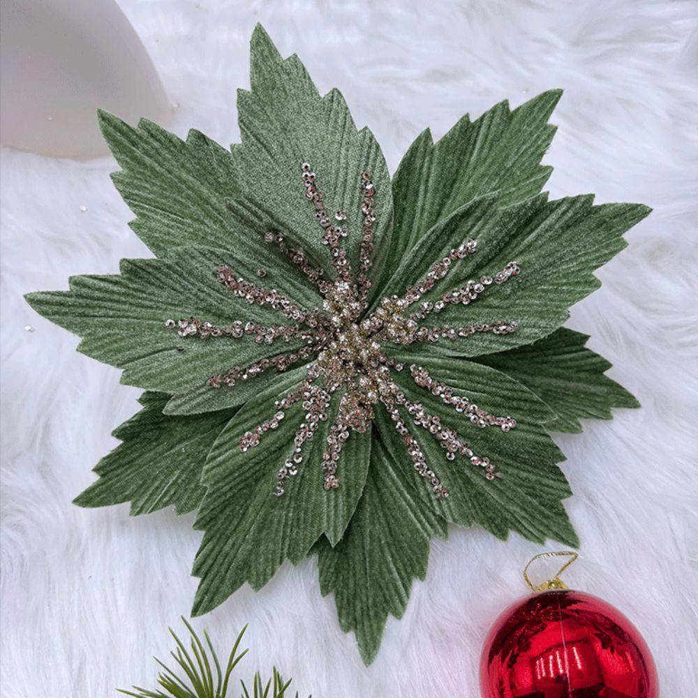 Sparkling Christmas Glitter Flower 24CM Sequins Flower Wedding Decoration