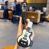 with Carabiner Cat Keychain PU Leather PU Leather Keychain  Music Lovers Gift