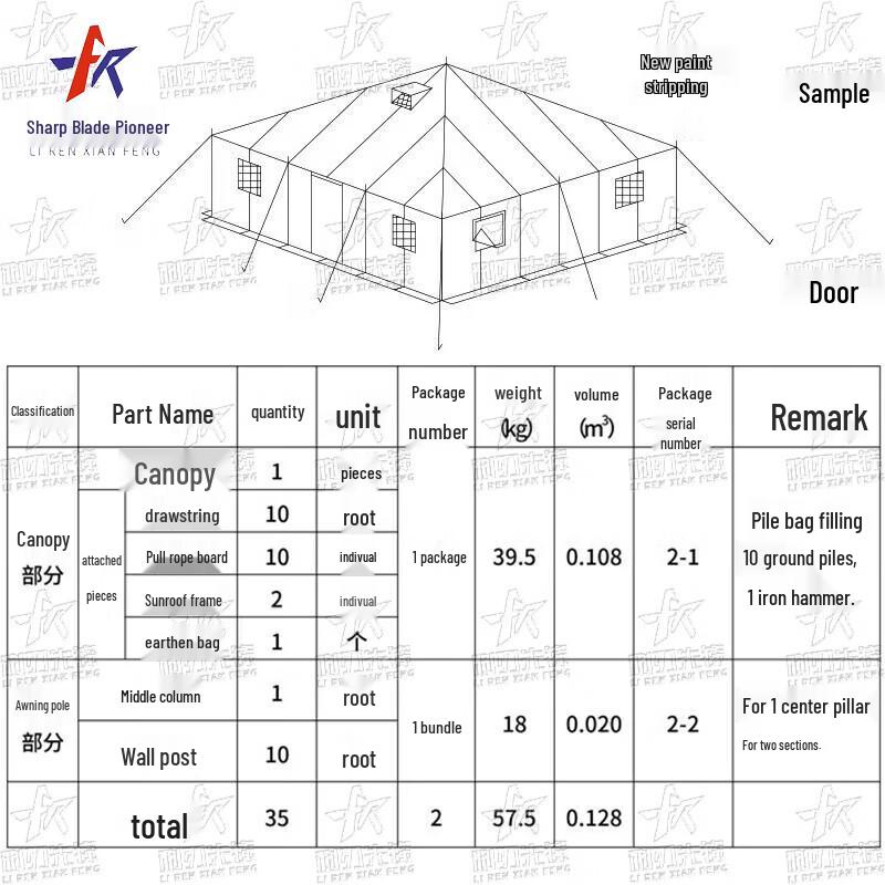 Li Ren Xian Feng 81 Class Tent Accessories