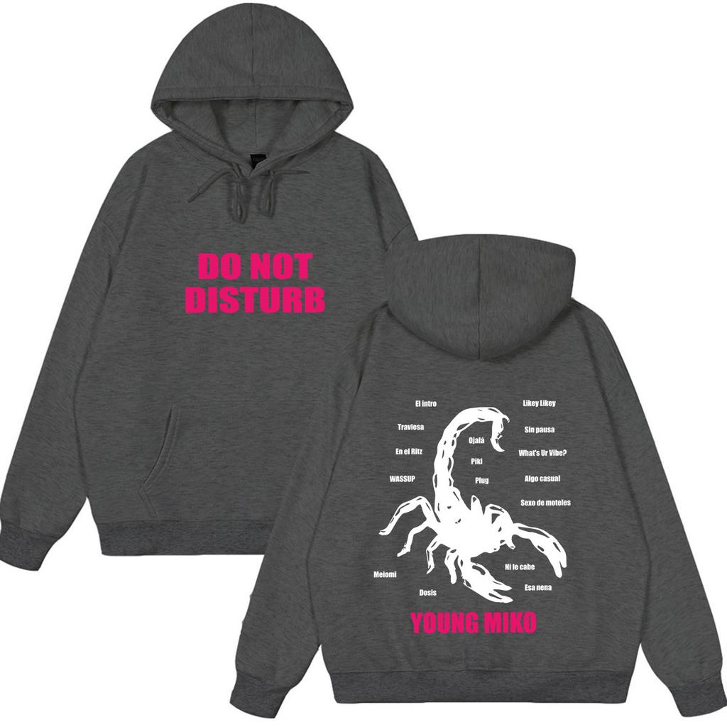 Singer Young Miko Do Not Disturb Album Tour 2026 Hoodie Unisex Fashion Hip Hop Pullover Long-sleeved Loose Casual Sweatshirts
