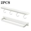 4/6 Ganci Ripiano Portaoggetti Armadio Abs/Metallo Sotto Ripiani Tazza Tazza Appendino Bagno Cucina Organizzatore Appeso Supporto