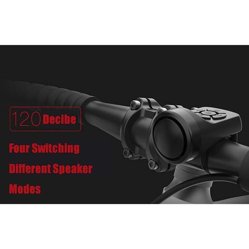 Bike Electronic Loud Horn 120 Db Warning Safety Electric Bicycle Handlebar Alarm Ring Bell USB Charging Cycling Accessories