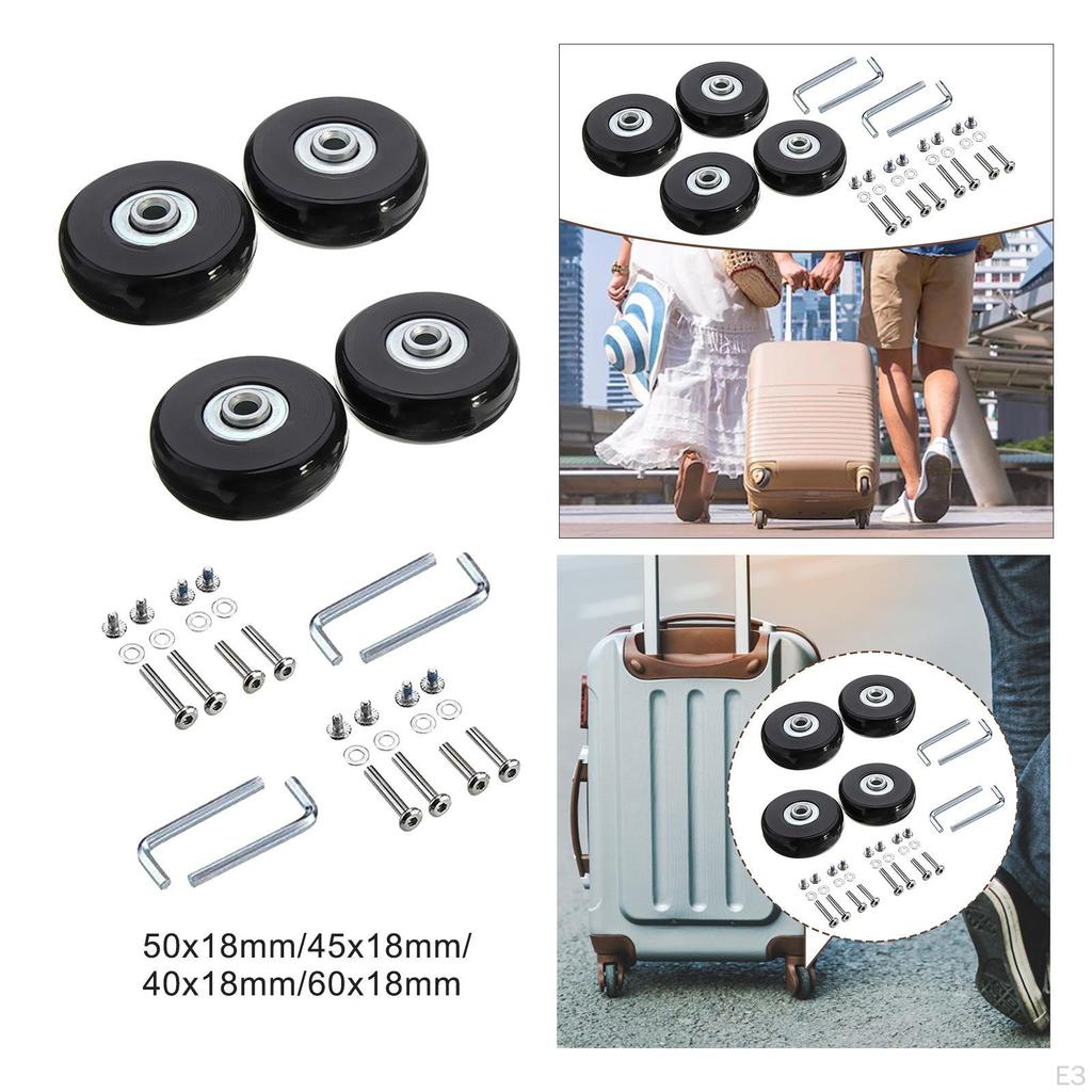 Replacement Wheels for 4-Piece Luggage Set