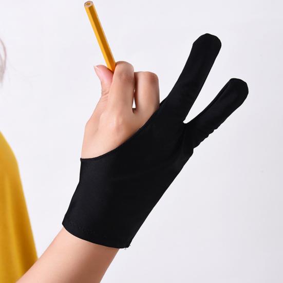 1 Stück Anti-Fouling Zwei für Künstlerzeichnung Fingerhandschuh Stift Grafiktablett Pad