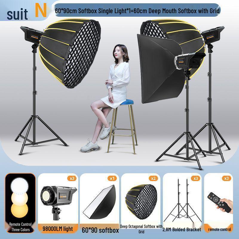 Octagonal Parabolic Softbox Set for Professional Indoor Photography