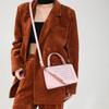 Elegant Fashionable Pu Small Square Handbag For Women In Trendy Fall Winter Colors