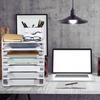 7/4-layer File Storage Rack Desktop Organizer File Sorter Organizer for A4 Paper Magazine Newspaper Office Supply Sorting Rack