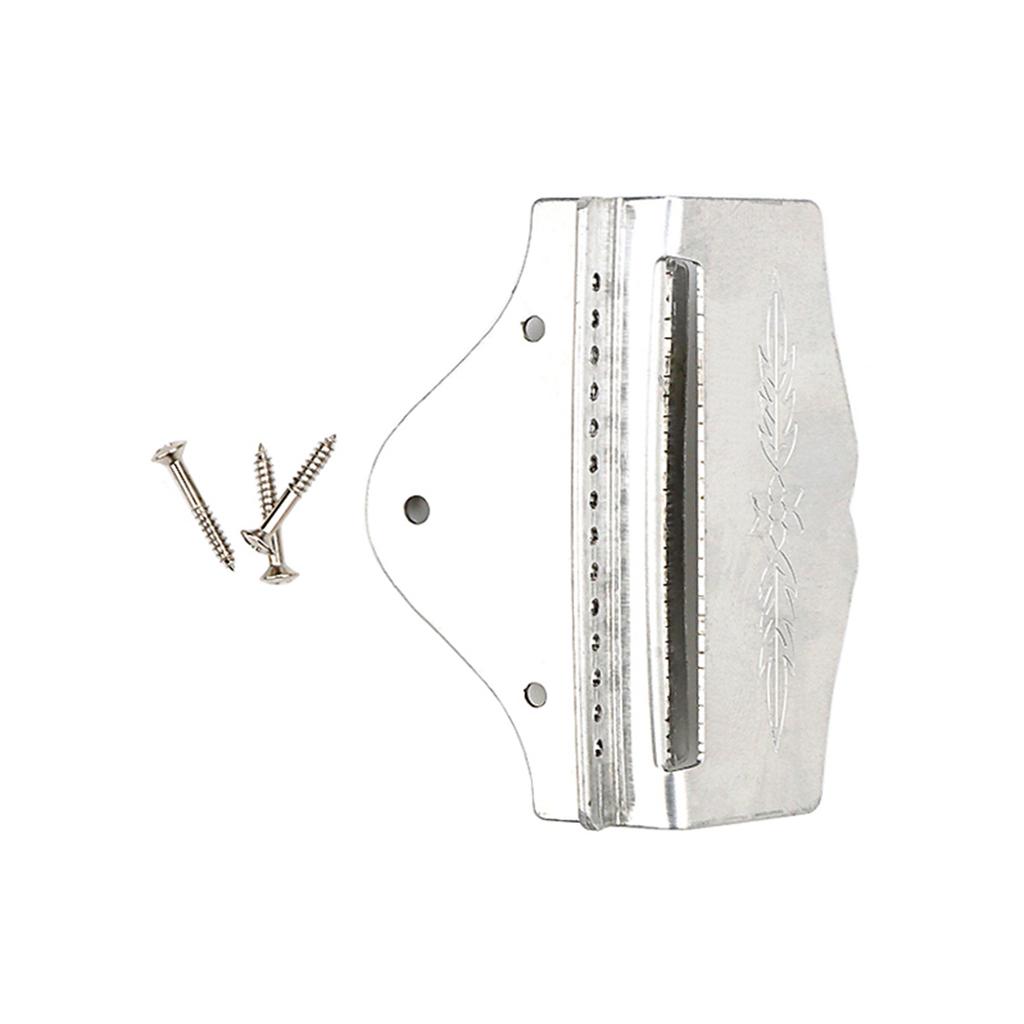 14 Strings Metal Mandolin Tailpiece Mandolin Tailpiece with Mounting Screws Mandolin Replacement Parts Easy to Use