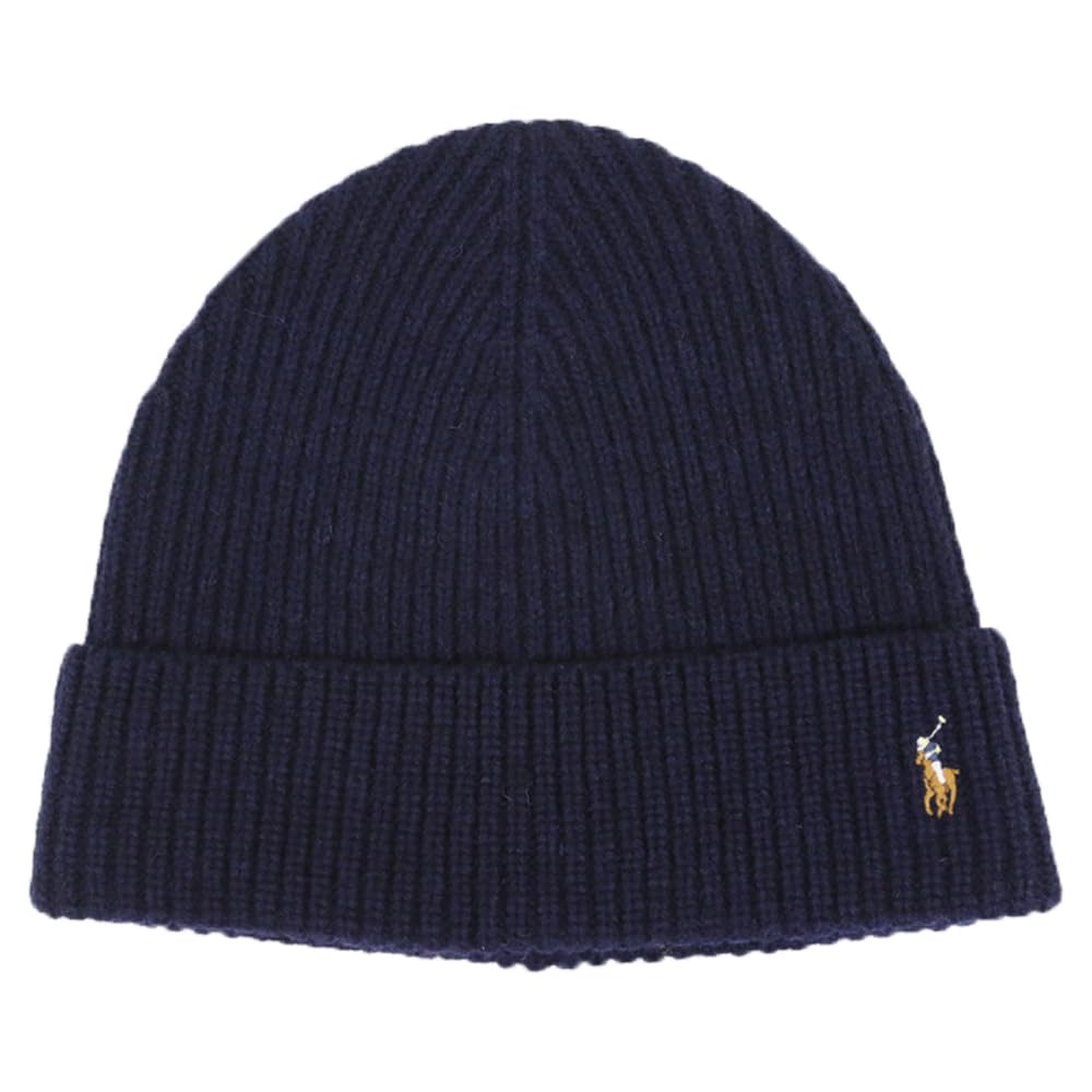 (Polo Ralph Lauren) Men's and Women's Pony Embroidered WoolNylon Knit Cap 01080135-NAVY [Used]