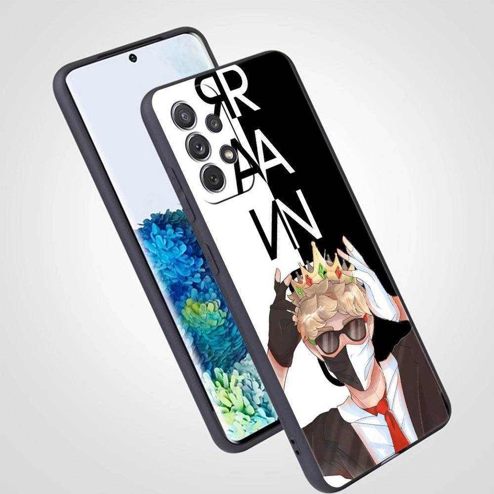 Lustige Ranboo Dream SMP Telefonhülle für Samsung Galaxy A13 A51 A71 A21S A12 A11 A31 A41 A23 A53 A73 A52 A32 5G A03S A01 Soft Cover