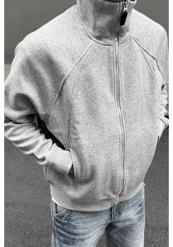 Unisex Hochwertige Reißverschluss-Strickjacke für Frühling/Herbst – Lockere Passform, Vielseitiges Oberteil