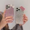 Flash Diamond Rhinestone Bow Iphone17Pro For Apple 16Promax Mobile Phone Case Fashionable And Luxurious Women'S Models