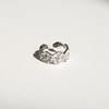 S925 Sterling Silver Korean Style Adjustable Open Ring for Women - Niche Light Luxury Trendy Colorfast High-End Feel
