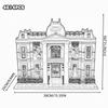 Creative Expert Brick Bank Cafe Corner Model MOC Street View House Building Blocks Toys Pet Book Shop Town Hall Downtown Diner
