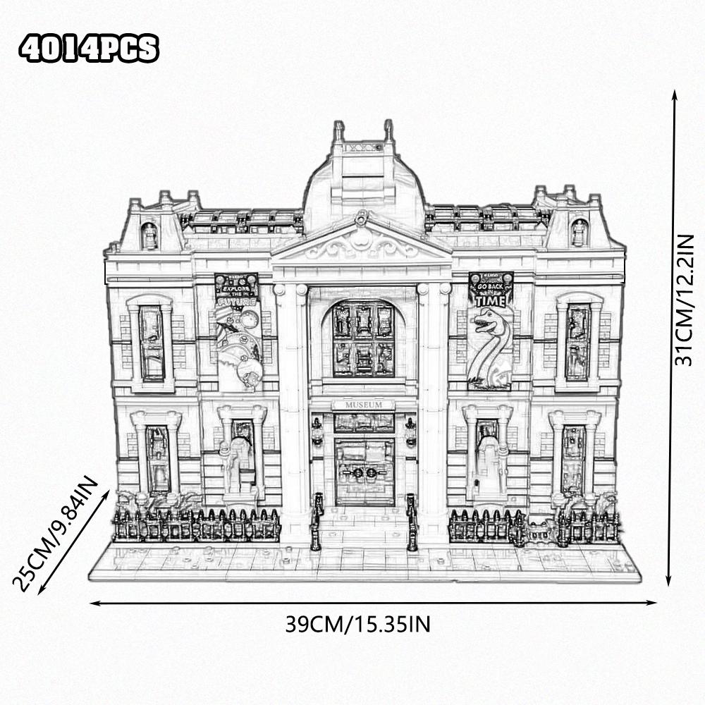 Creative Expert Brick Bank Cafe Corner Model MOC Street View House Building Blocks Toys Pet Book Shop Town Hall Downtown Diner