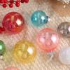 Plastic Colorful Christmas Hanging Balls 8cm Xmas Tree Pendants  Holiday Party Decorations