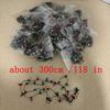 Miniature LED Bulb String, Non-Lighted Decorative Garland, Electroplated Beads for Christmas, DIY Crafts, 0.5m-3m