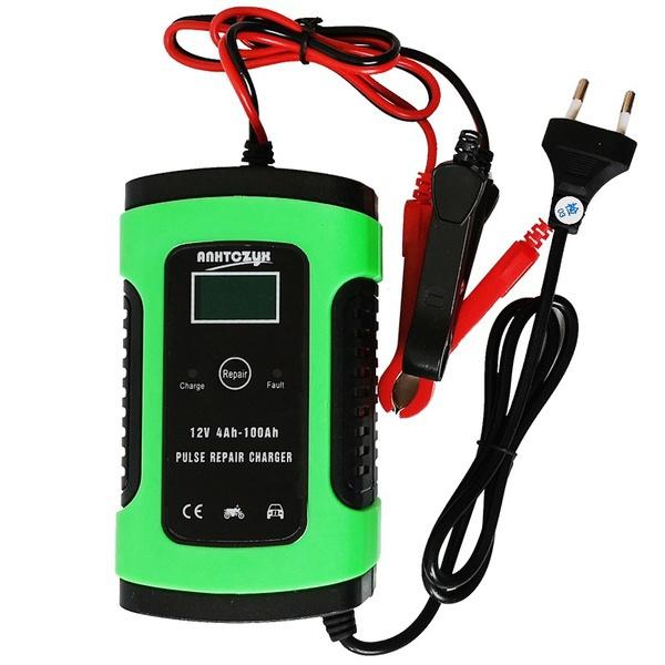 12V 6A nyeste profesjonelle bilbatterilader LCD-skjerm Intelligent bil Motorsykkel Jump Starter Nødlader