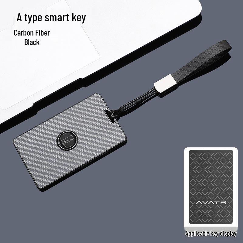 Avita 12-Schlüssel- & 11-Karten-Etui: Hochwertige Smart NFC Schutzhülle mit Carbonfaser-Textur