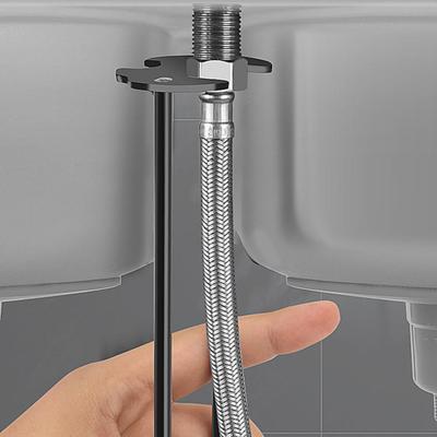 Under Sink Faucet Wrench Long-Arm Low-Profile Tight Spaces Plumbing Wrench Non-Slip Serrated Jaw Tool
