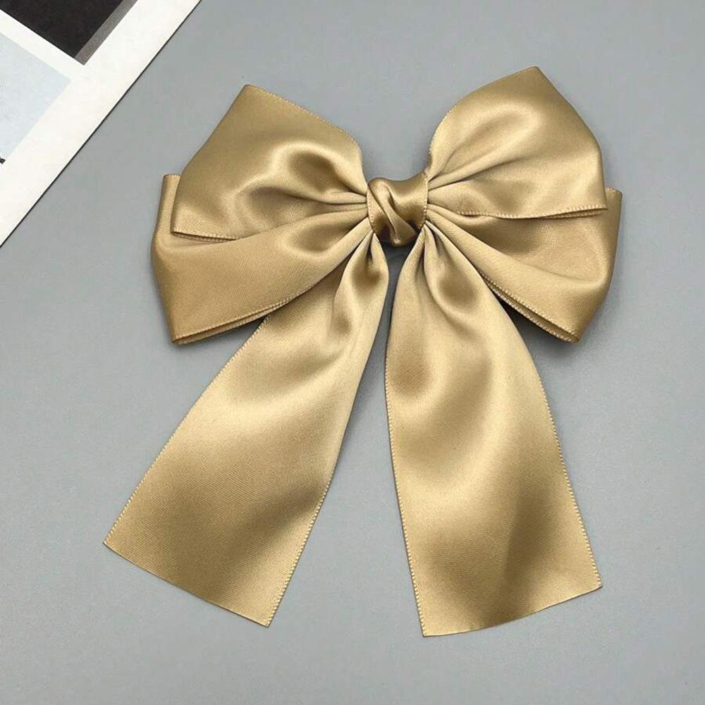Double Webbing Bow Hairpin Duckbill Clip Premium Sense Versatile Satin Back Head Female Hairpin Hair Accessories