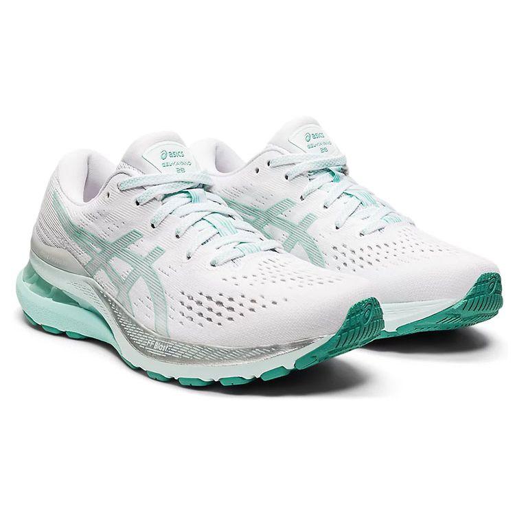 Asics  Gel Kayano 28 White Oasis Green Women Sneakers 1012B047-100