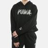 PUMA Sweatshirts Women's Black Hooded Moderate Regular 596742-01
