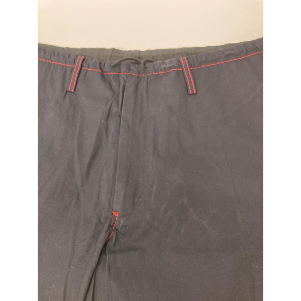 Y's YE-P71-058 BLACK COTTON BROADCLOTH DRAWSTRING PANTS Bottoms 2 blackUsed