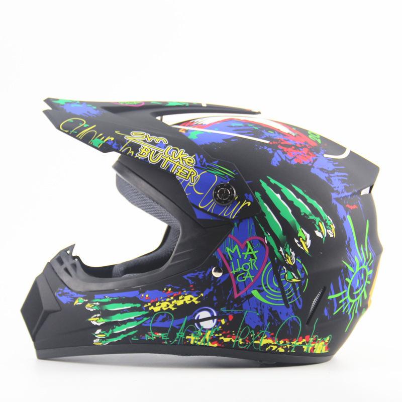 E-commerce Personality Four Seasons Off-road Helmets Men and Women Battery Car Helmets Mountain Bike Full Helmets DH Downhill Pirate Skeleton