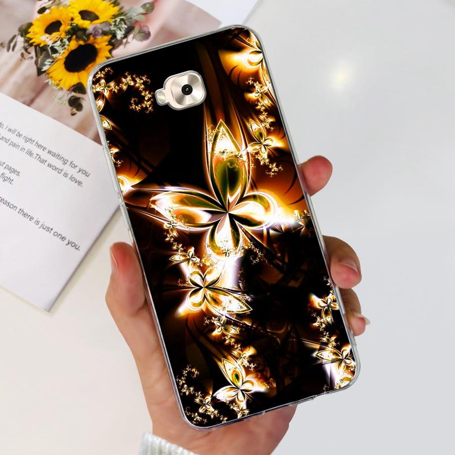 Soft TPU Slim Capa For ASUS ZENFONE ZOOM S ZE553KL Case ASUS ZENFONE 4 SELFIE ZD553KL Back Cover Transparent Cow Print Lion Etui