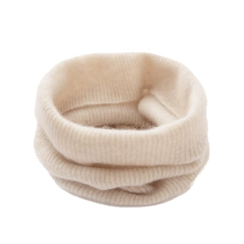 Pure Cashmere Knitted Neck Warmer Scarf for Men & Women Couples - Solid Color, Thick, Warm Gaiter - Ideal Gift for Parents