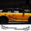 2023 Car Sticker for Mini Cooper R56 R57 R58 R50 R52 R53 F55 F56 F54 R59 R61 R60 F60 Flag Style Side Stripe Decals