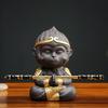 Purple Sand Monkey King Sun Wukong Tea Pet Cute Figurine Gongfu Tea Accessories Chinese Yixing Tea Set Zen Home Decor