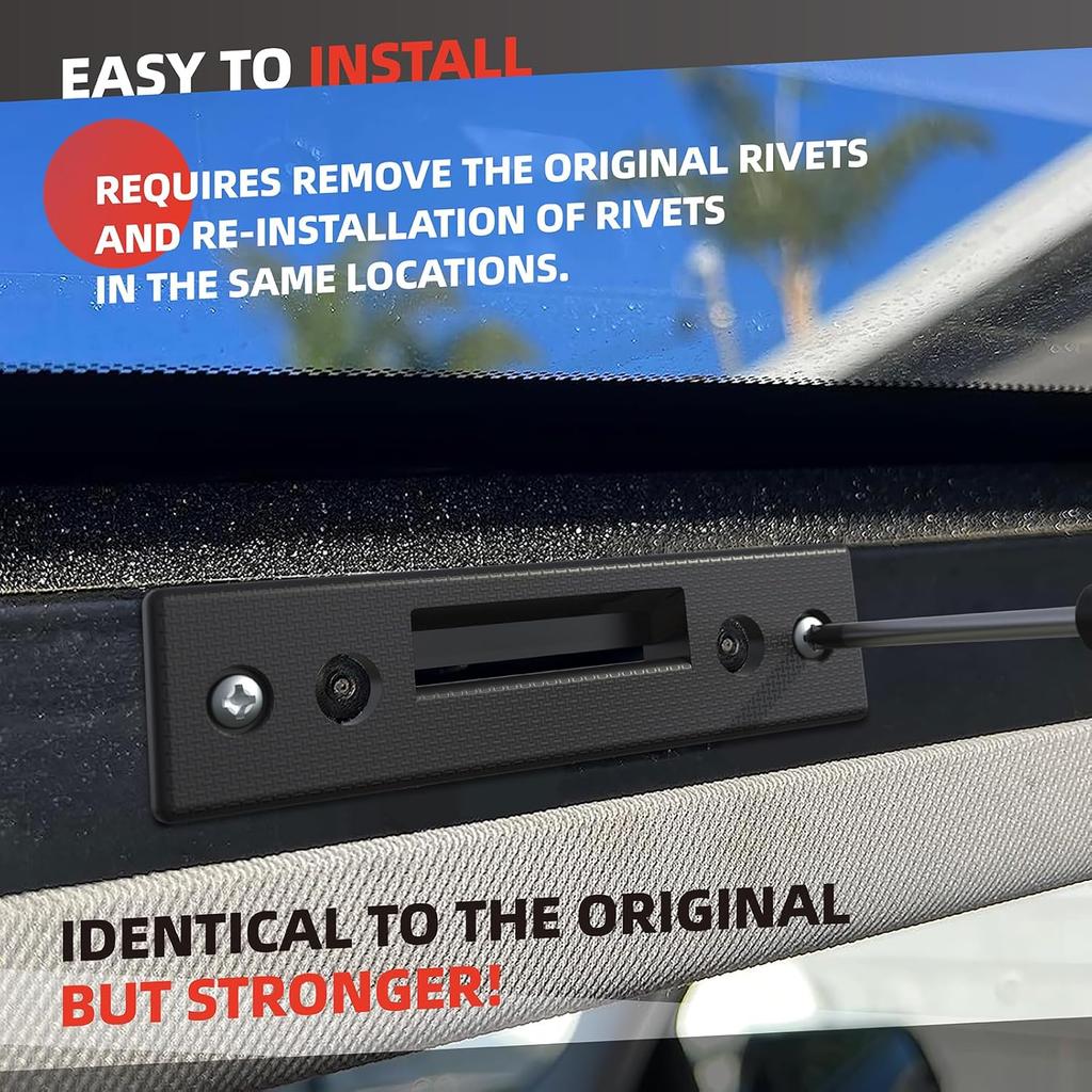 Rear Moonroof Latch, Rev 2 - GM F Retainer 84900118 Sunroof Lock Compatible with Chevy Traverse, GMC Acadia, Buick Enclave Rear Sliding Moonroof