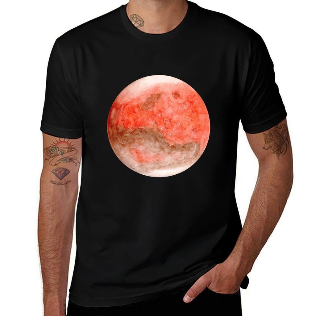 Mars Planet Series 2018 Tshirt Simple Solid Color Crew Neck Tee