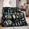 1 szt. Koc Beetlejuice Lekki flanelowy pled na sofę, łóżko, do podróży, na kemping, do salonu, biura, kanapę, fotel i łóżko
