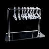 Acrylic Earring Holder Rack With Mini Hangers Jewelry Display Stand Ear Studs Organizer Tabletop Storage For Women Girl