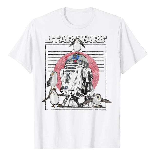 Camiseta Estampada Star Wars Last Jedi Flock Of Porgs R2-d2 XL