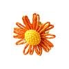 Fashion Fresh Sweet Pastoral Dopamine Colored Sunflower Flower Live Ring Elegant Versatile Woman
