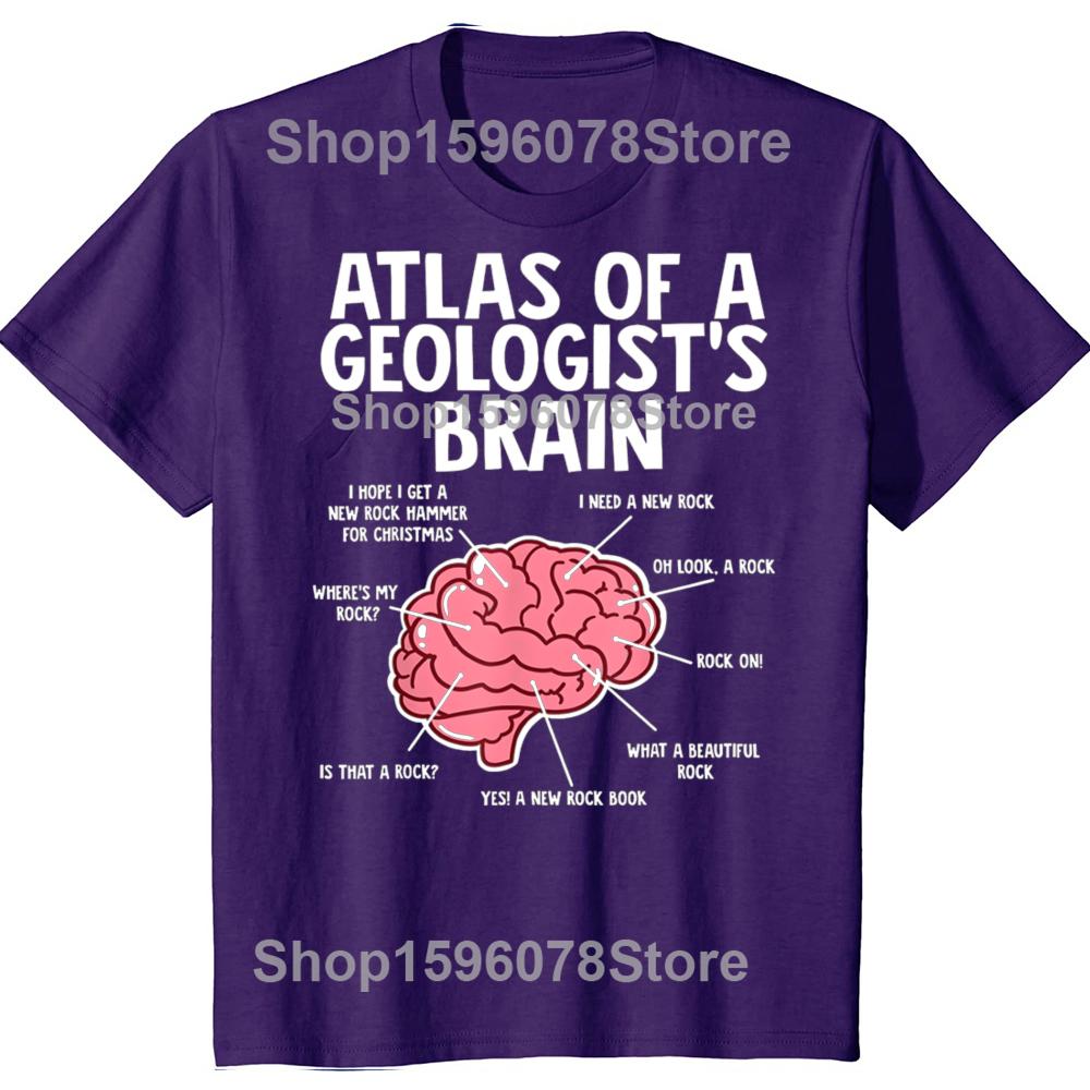 

Funny Atlas of a Geologists Brain Tshirts Men Womens Fashion Casual Tshirt 100 Cotton Loose Oversized T Shirt Summer 4XL