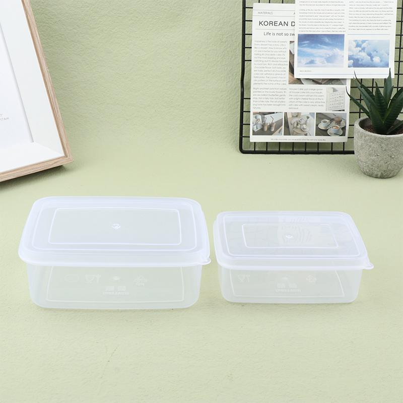 300/500 ml recipient dreptunghiular din plastic transparent special pentru frigider sigilat cutie de depozitare bucatarie de calitate alimentara