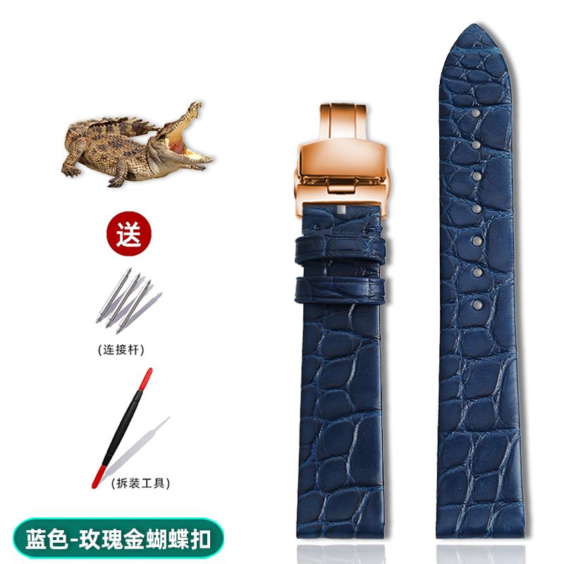 Alligator Wacth Strap Ultra Thin 12 13 14 15 16 18 20 22mm Men Women Black Brown Blue Crocodile Leather Watchband For Any Brands