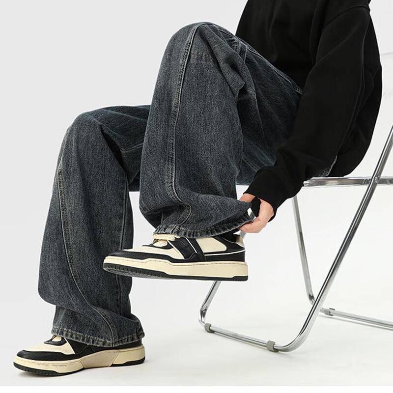 Jeanswest Men's Straight Leg Loose Fit Denim Jeans