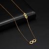 LIKGREAT Multi Layers Bar Coin Pendant Necklace Moon Star Cross Neckchain for Women Stainless Steel Chain Choker Jewelry NotFade