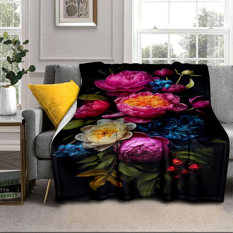 Floral Elegance In Bloom Blanket Flannel Blanket Throw Blanket Sofa Cover Blanket Soft Premium Blanket Picnic Blanket Tv Blanket Gifts