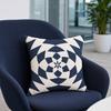 Geometric Pillow Cover, Washed Linen Look Throw Pillow Case with Hidden Zipper, Minimalist Cushion Cover for Sofa, Bed, Office, Cozy Home Decor