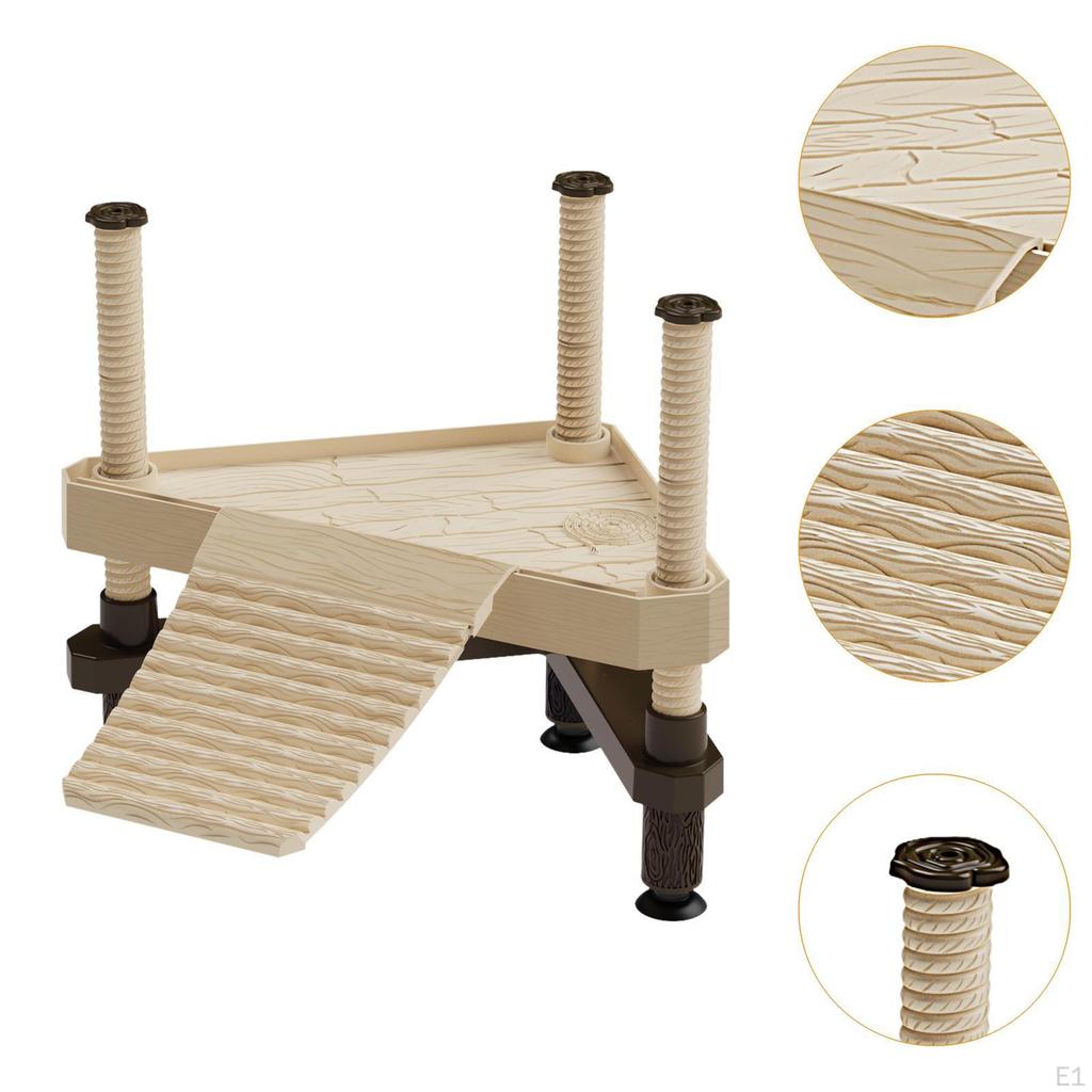 Schildkröten-Kletterplattform für aquatische Umgebungen mit starkem Saugfuß