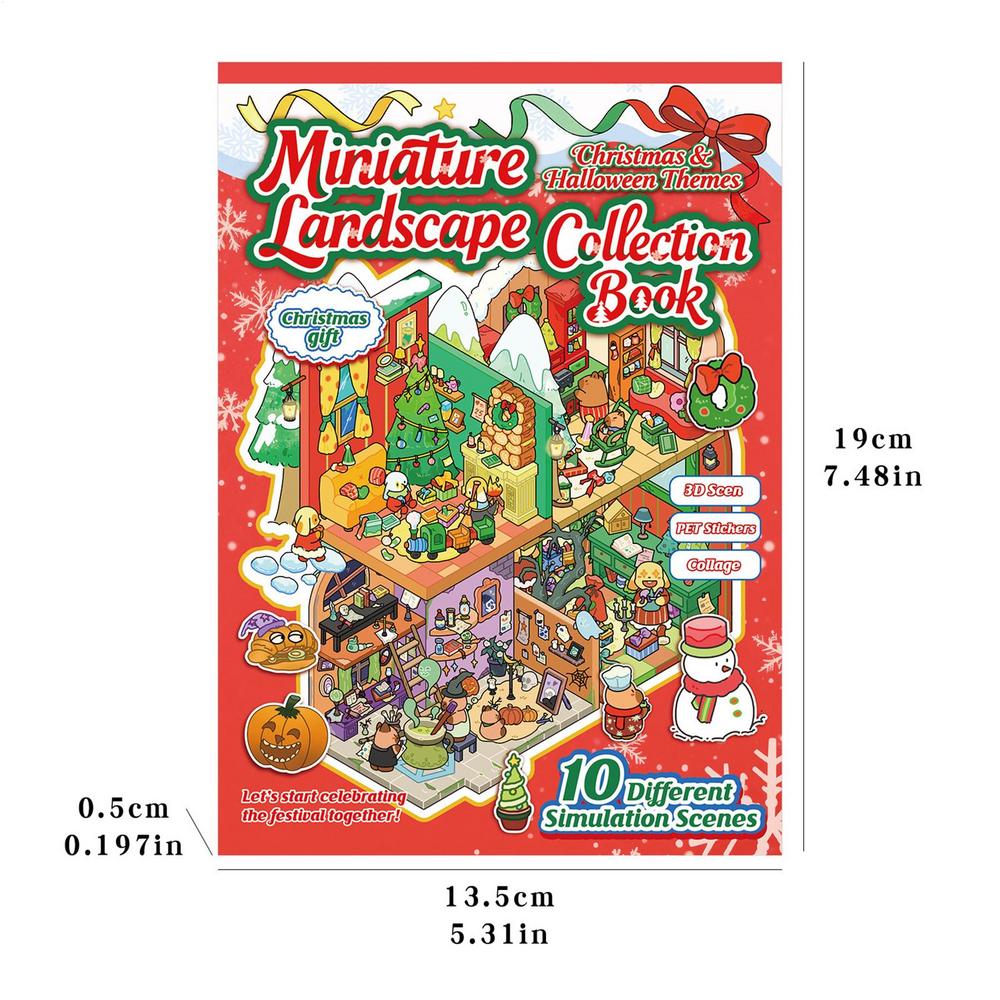 

Sticker Scenes For Adults Aesthetic Decal Miniature Supplies Christmas And Halloween 3D Stickers For Crafting School Classroom