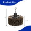 DkOvn Horse Hair Brush For Drill, For Leather, Car Interior, Car Wheel, Upholstery, Furniture, Carpet