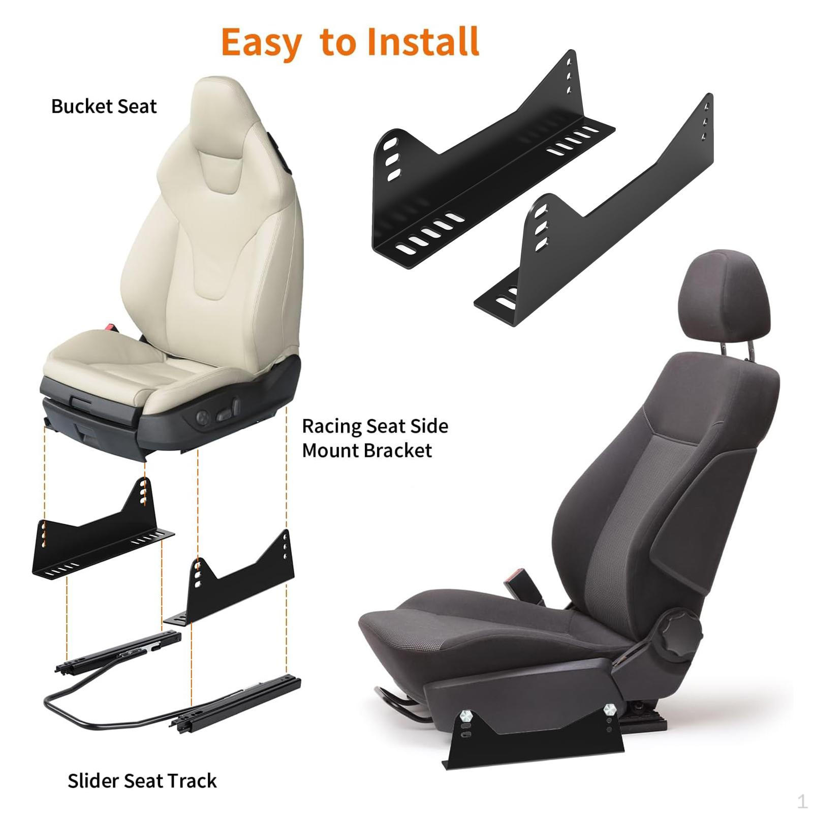 Seat Side Mount Brackets Heavy Duty Sturdy Professional Repair Parts